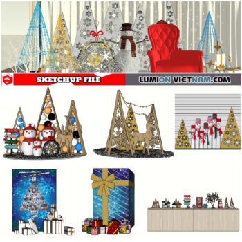 3D Noel Decor Sketchup Models
