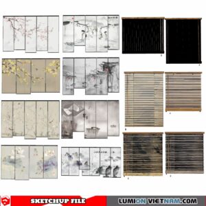 3D CURTAINS [SKETCHUP MODELS FREE DOWNLOAD]