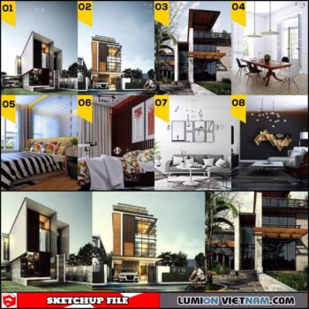 8 FULL SKETCHUP SCENES BY FIN STUDIO