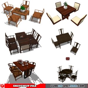 DINING TABLE [SKETCHUP MODEL FREE DOWNLOAD]