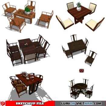 DINING TABLE [SKETCHUP MODEL FREE DOWNLOAD]