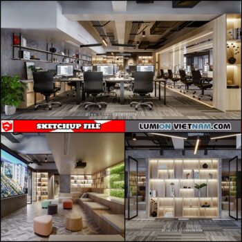 OFFICE [SKETCHUP INTERIOR SCENE FREE DOWNLOAD]