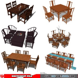 DINING TABLE [SKETCHUP MODEL FREE DOWNLOAD]