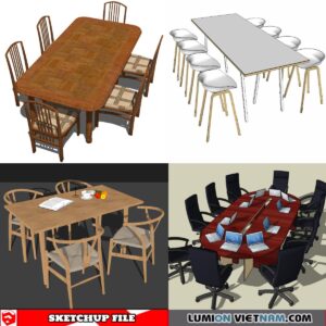 DINING TABLE [SKETCHUP MODEL FREE DOWNLOAD]