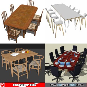 DINING TABLE [SKETCHUP MODEL FREE DOWNLOAD]