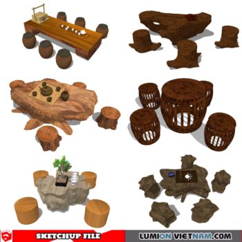 DINING TABLE [SKETCHUP MODEL FREE DOWNLOAD]