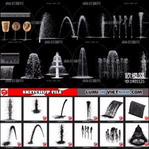 3D FOUNTAIN [SKETCHUP MODEL FREE DOWNLOAD]