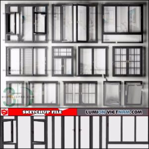 ALUMINUM DOOR [SKETCHUP MODELS - FREE DOWNLOAD]