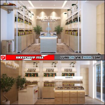 COSMETICS STORE [SKETCHUP INTERIOR SCENE FREE DOWNLOAD]