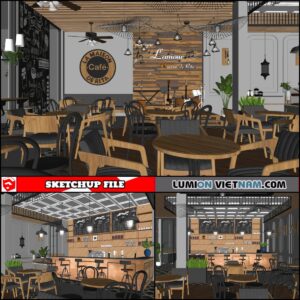 COFFE SHOP [SKETCHUP INTERIOR SCENE FREE DOWNLOAD]