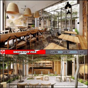 COFFE SHOP [SKETCHUP INTERIOR SCENE FREE DOWNLOAD]