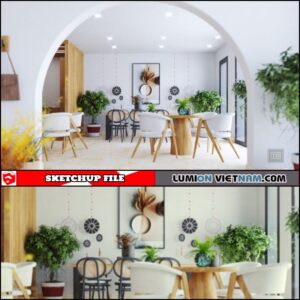 COFFE SHOP [SKETCHUP INTERIOR SCENE FREE DOWNLOAD]