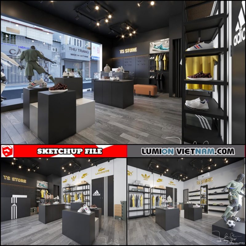 FASHION SHOPS [SKETCHUP INTERIOR SCENE FREE DOWNLOAD]