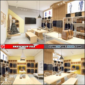 FASHION SHOPS [SKETCHUP INTERIOR SCENE FREE DOWNLOAD]