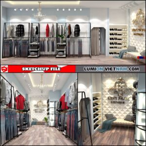 FASHION SHOPS [SKETCHUP INTERIOR SCENE FREE DOWNLOAD]
