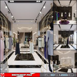 FASHION SHOPS [SKETCHUP INTERIOR SCENE FREE DOWNLOAD]