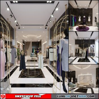 FASHION SHOPS [SKETCHUP INTERIOR SCENE FREE DOWNLOAD]