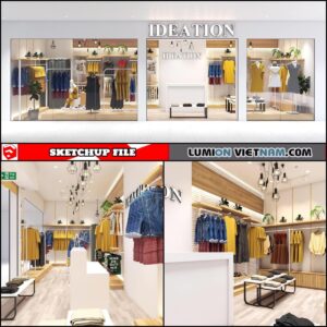 FASHION SHOPS [SKETCHUP INTERIOR SCENE FREE DOWNLOAD]
