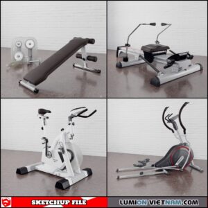 GYM EQUIPMENT [SKETCHUP MODELS- FREE DOWNLOAD]