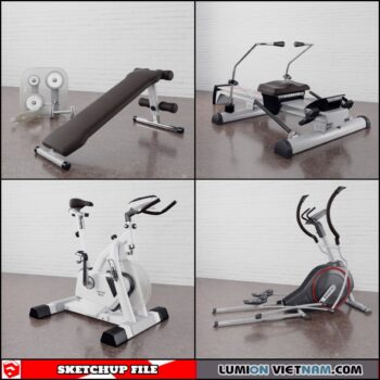 GYM EQUIPMENT [SKETCHUP MODELS- FREE DOWNLOAD]