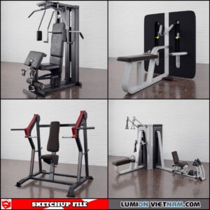 GYM EQUIPMENT [SKETCHUP MODELS- FREE DOWNLOAD]