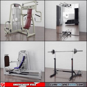 GYM EQUIPMENT [SKETCHUP MODELS- FREE DOWNLOAD]