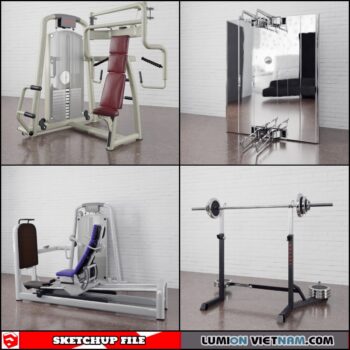 GYM EQUIPMENT [SKETCHUP MODELS- FREE DOWNLOAD]