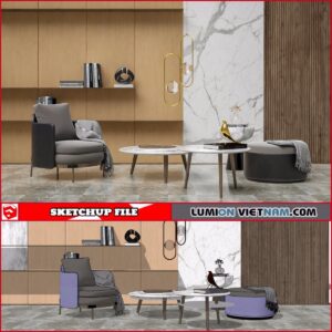 SINGLE SOFA [SKETCHUP MODEL FREE DOWNLOAD]
