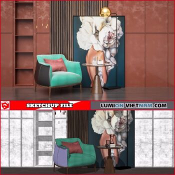 SINGLE SOFA [SKETCHUP MODEL FREE DOWNLOAD]