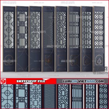 3D WOOD DOOR [SKETCHUP MODELS - FREE DOWNLOAD]