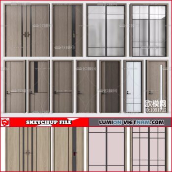 3D WOOD DOOR [SKETCHUP MODELS - FREE DOWNLOAD]