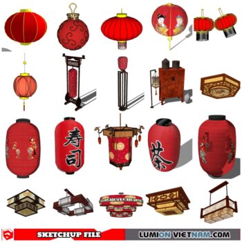 CHINESE LANTERN [SKETCHUP MODEL FREE DOWNLOAD]