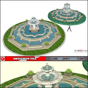 3D FOUNTAIN [SKETCHUP MODEL]