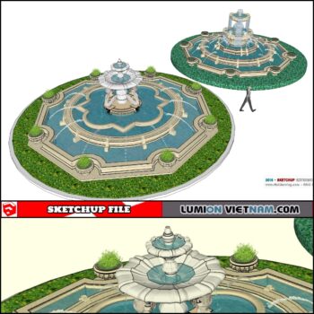 3D FOUNTAIN [SKETCHUP MODEL]