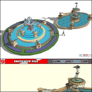 3D FOUNTAIN [SKETCHUP MODEL]