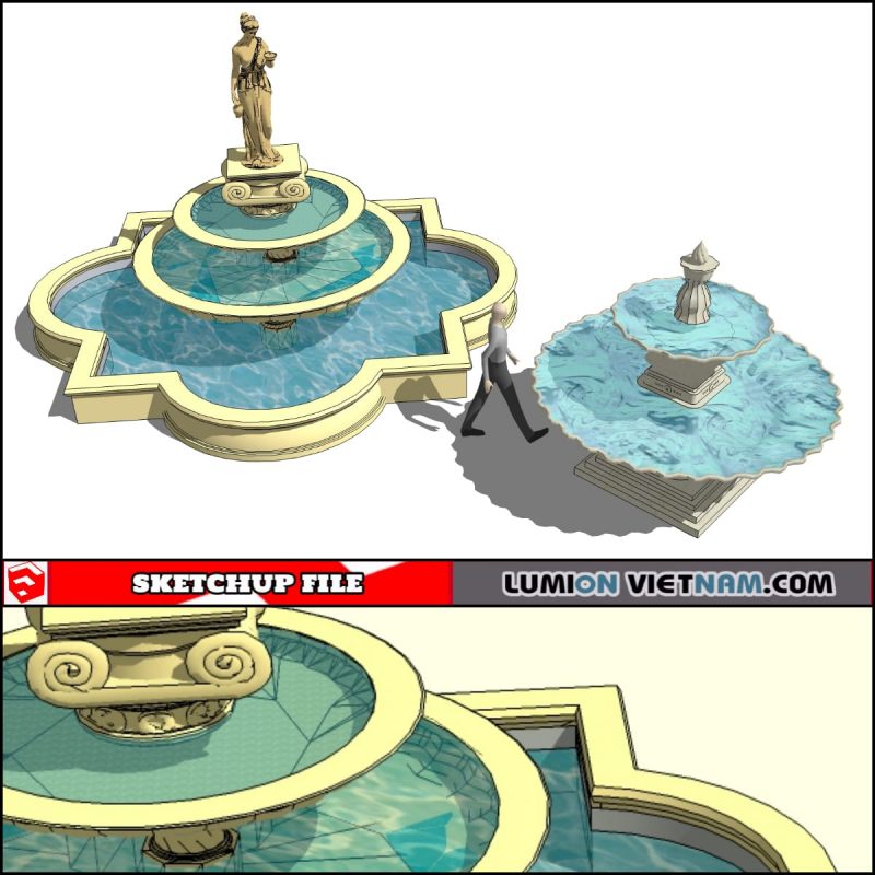 3D FOUNTAIN [SKETCHUP MODEL]