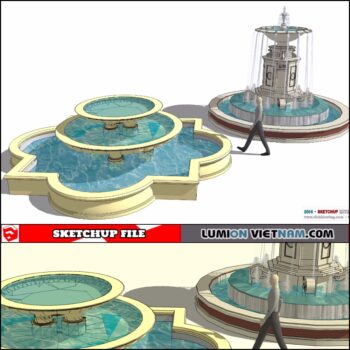 3D FOUNTAIN [SKETCHUP MODEL]