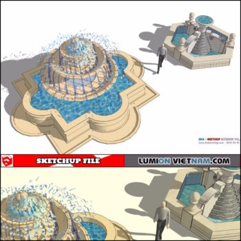 3D FOUNTAIN [SKETCHUP MODEL]