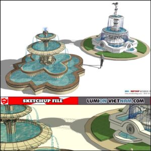 3D FOUNTAIN [SKETCHUP MODEL]