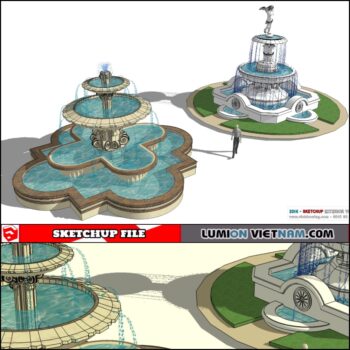 3D FOUNTAIN [SKETCHUP MODEL]