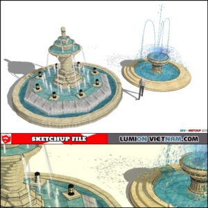 3D FOUNTAIN [SKETCHUP MODEL]