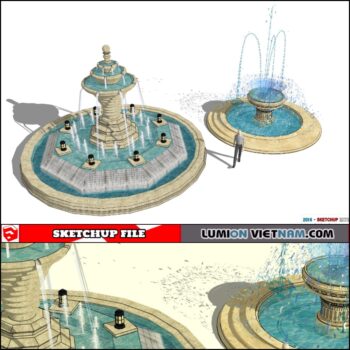 3D FOUNTAIN [SKETCHUP MODEL]