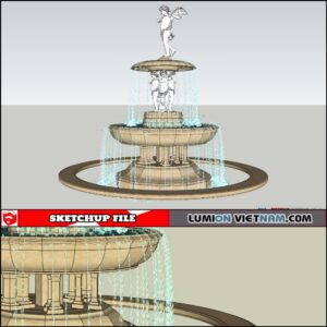 3D FOUNTAIN [SKETCHUP MODEL]