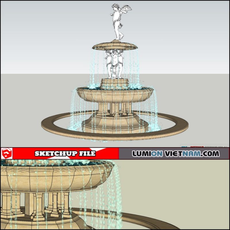 3D FOUNTAIN [SKETCHUP MODEL]