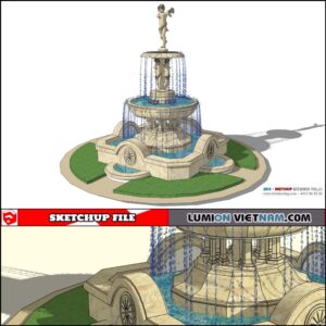 3D FOUNTAIN [SKETCHUP MODEL]