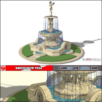 3D FOUNTAIN [SKETCHUP MODEL]