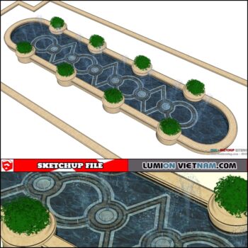 3D FOUNTAIN [SKETCHUP MODEL]