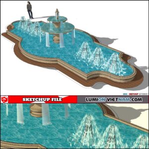 3D FOUNTAIN [SKETCHUP MODEL]