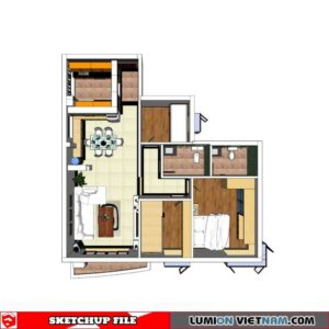 APARTMENT [SKETCHUP MODEL]