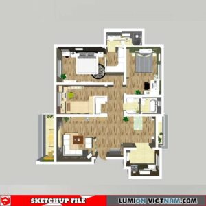 APARTMENT [SKETCHUP MODEL]